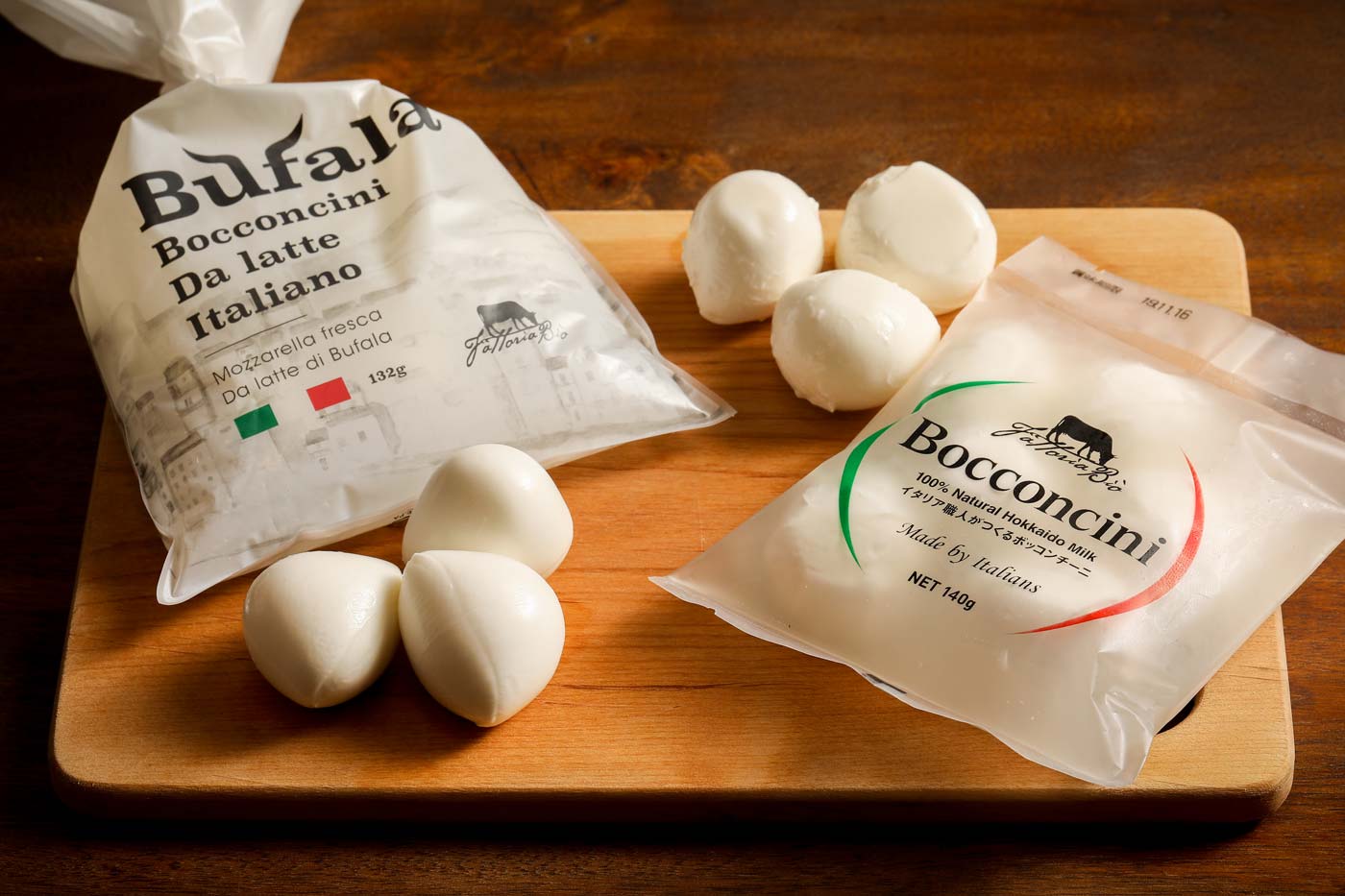 水牛と乳牛のボッコンチーニ食べ比べセット